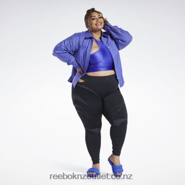 Purple Vibe 2B4626361 Cardi B Top (Plus Size) Reebok Women