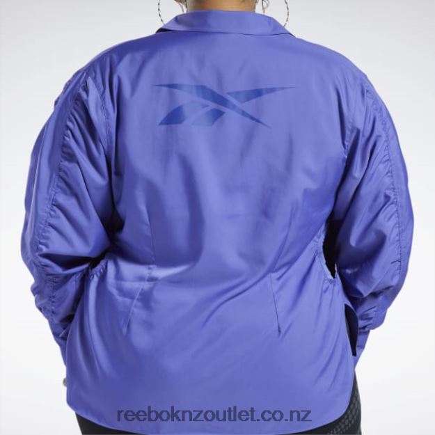 Purple Vibe 2B4626361 Cardi B Top (Plus Size) Reebok Women