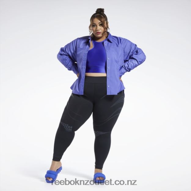 Purple Vibe 2B4626361 Cardi B Top (Plus Size) Reebok Women