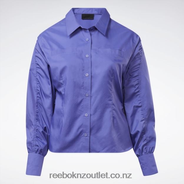 Purple Vibe 2B4626361 Cardi B Top (Plus Size) Reebok Women