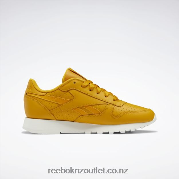 Bright Ochre/Chalk 2B4626239 Classic Leather Women\'s Shoes Reebok
