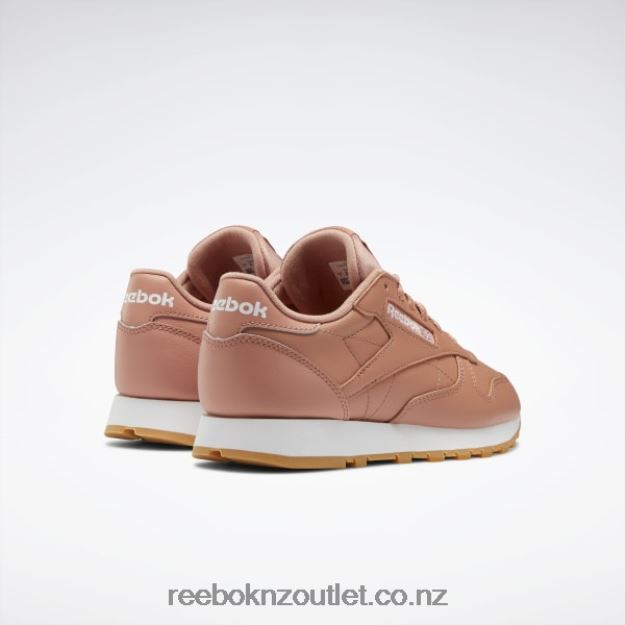 Canyon Coral Mel/Ftwr White 2B4626420 Classic Leather Shoes Reebok Women