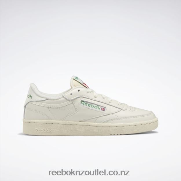 Chalk/Alabaster/Glen Green 2B46262 Club C 85 Vintage Women's Shoes Reebok