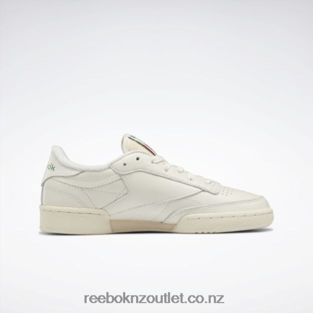 Chalk/Alabaster/Glen Green 2B46262 Club C 85 Vintage Women\'s Shoes Reebok