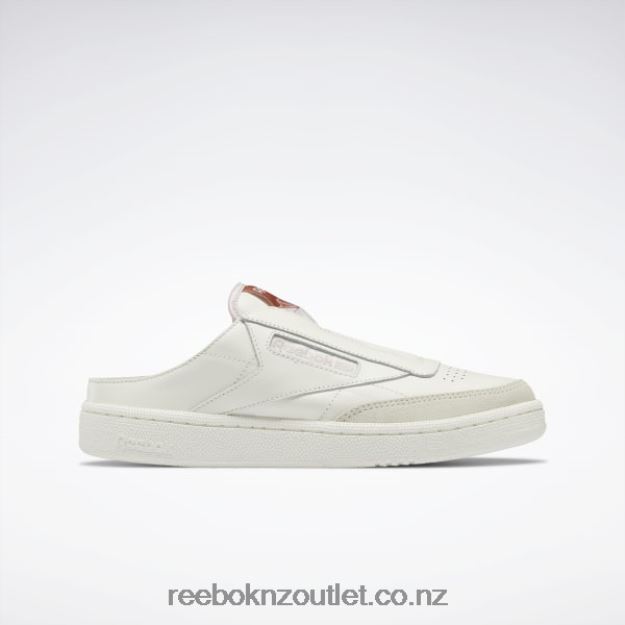 Chalk/Baked Earth/Frost Berry 2B4626763 Club C Laceless Mule Women's Shoes Reebok