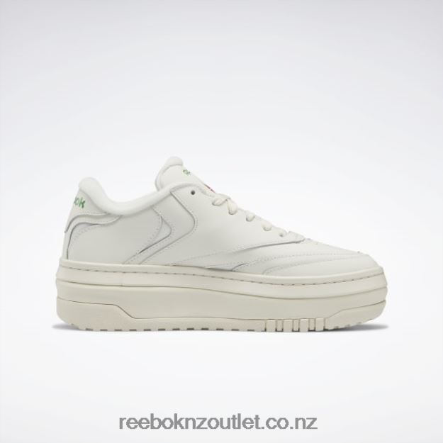 Chalk/Glen Green 2B46263 Club C Extra Women\'s Shoes Reebok