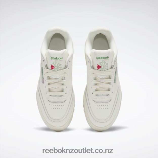 Chalk/Glen Green 2B46263 Club C Extra Women\'s Shoes Reebok