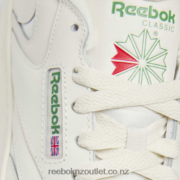 Chalk/Glen Green 2B46263 Club C Extra Women\'s Shoes Reebok