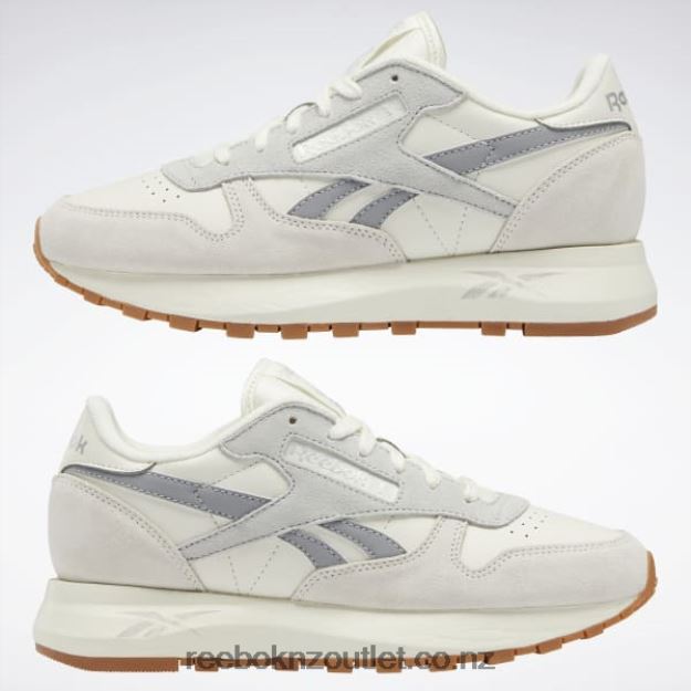 Chalk/Pure Grey 2/Matte Silver 2B4626179 Classic Leather SP Women\'s Shoes Reebok