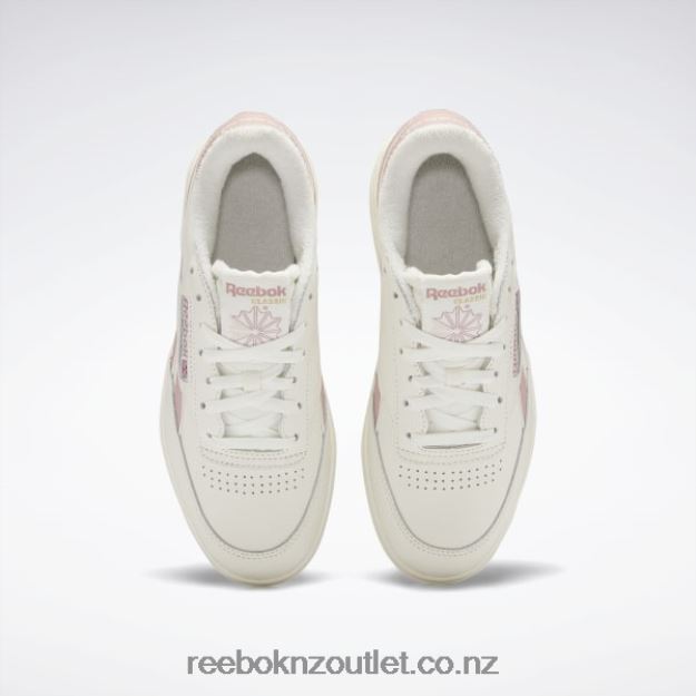 Chalk/Smokey Rose 2B46269 Club C Double Women\'s Shoes Reebok