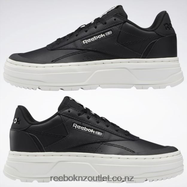 Core Black/Chalk 2B4626204 Club C Double GEO Women\'s Shoes Reebok