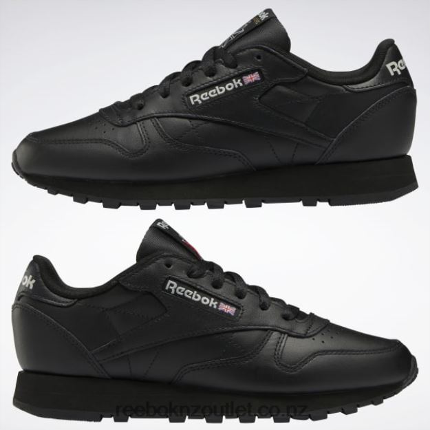 Core Black/Pure Grey 5 2B4626103 Classic Leather Shoes Reebok Women