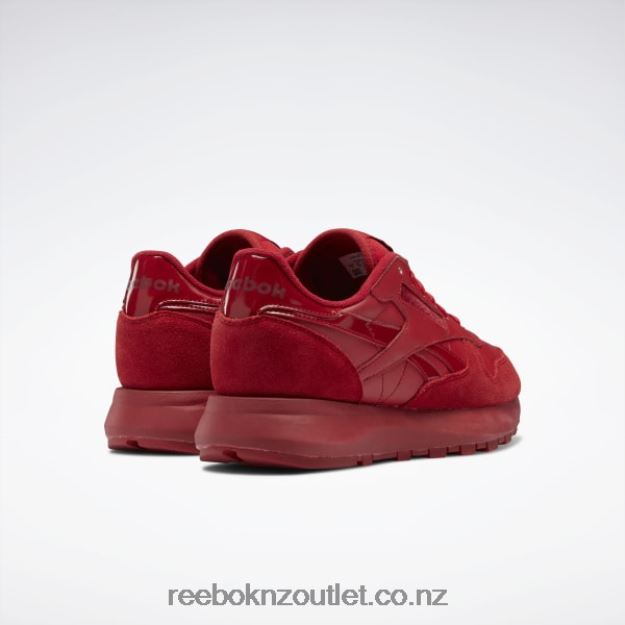 Flash Red/Classic Burgundy 2B4626231 Classic Leather SP Women\'s Shoes Reebok