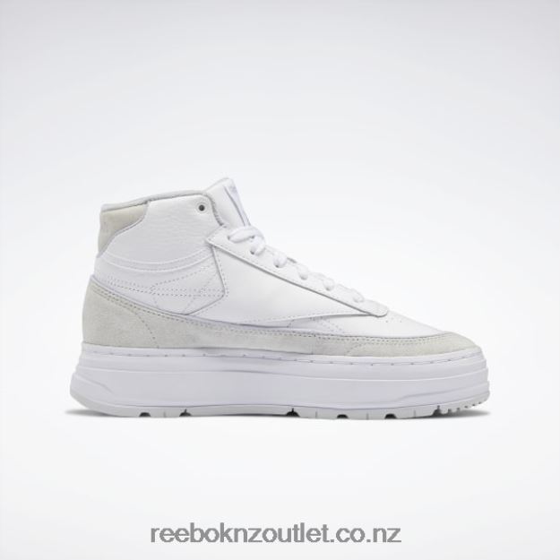 Ftwr White/Cold Grey/Cold Grey 2 2B4626262 Club C Geo Mid Women\'s Shoes Reebok