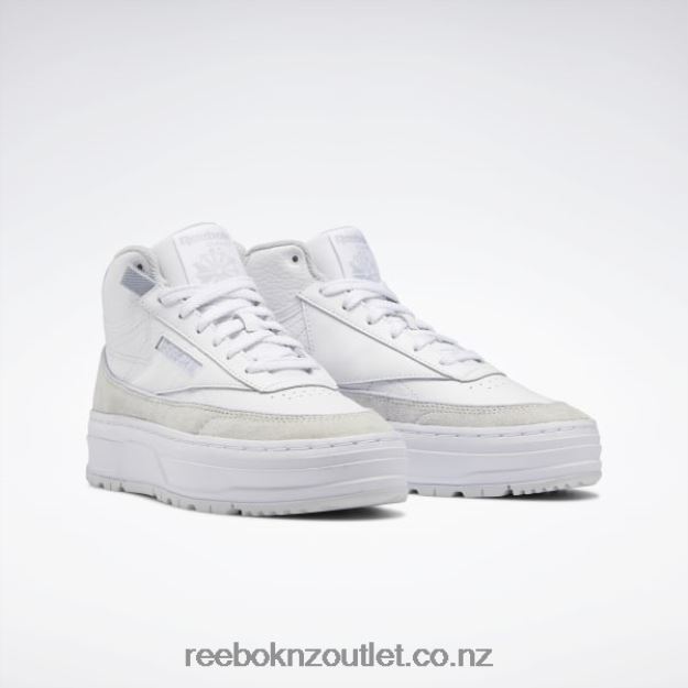 Ftwr White/Cold Grey/Cold Grey 2 2B4626262 Club C Geo Mid Women\'s Shoes Reebok