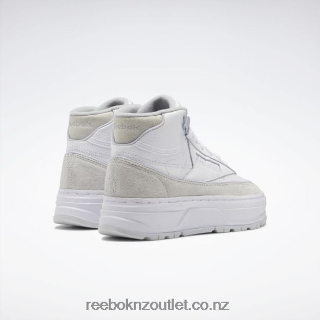 Ftwr White/Cold Grey/Cold Grey 2 2B4626262 Club C Geo Mid Women\'s Shoes Reebok