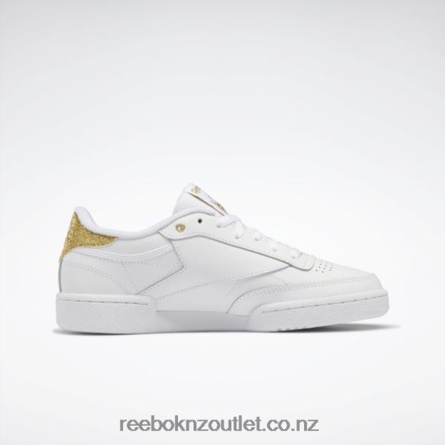 Ftwr White/Gold Met. 2B4626404 Club C 85 Women\'s Shoes Reebok