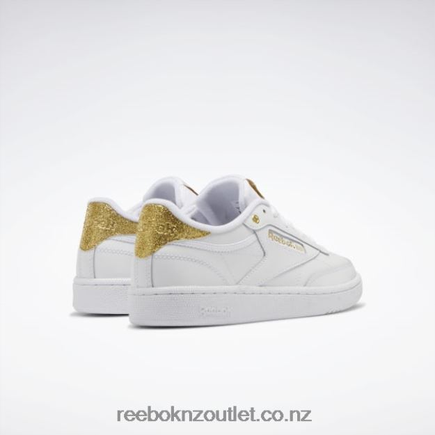 Ftwr White/Gold Met. 2B4626404 Club C 85 Women\'s Shoes Reebok