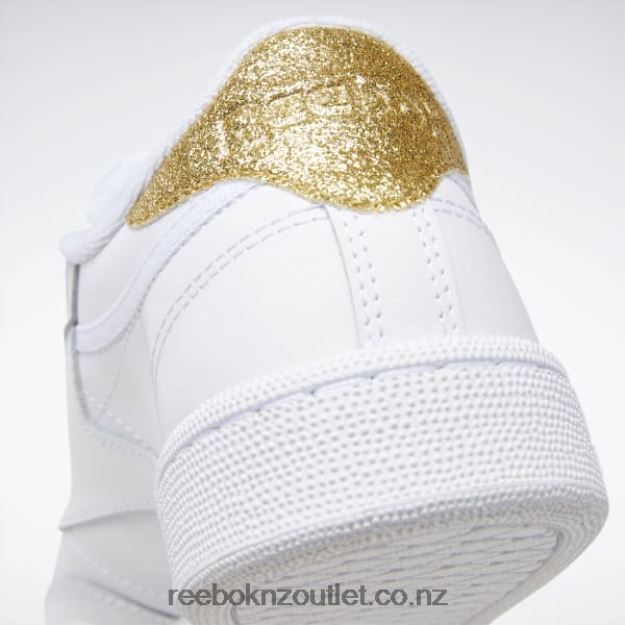 Ftwr White/Gold Met. 2B4626404 Club C 85 Women\'s Shoes Reebok