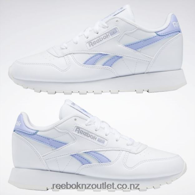 Ftwr White/Lilac Glow 2B4626164 Classic Leather Women\'s Shoes Reebok