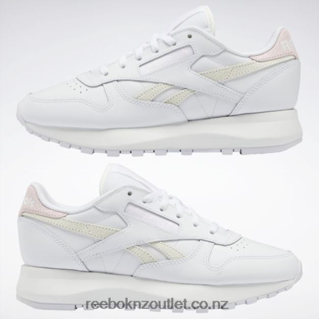 Ftwr White/Porcelain Pink 2B4626315 Classic Leather SP Women\'s Shoes Reebok