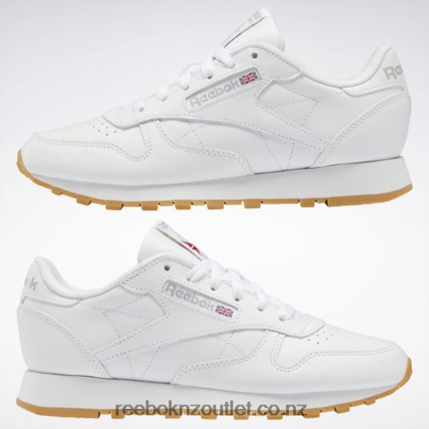Ftwr White/Pure Grey 3/Reebok Rubber Gum-03 2B462655 Classic Leather Shoes Reebok Women