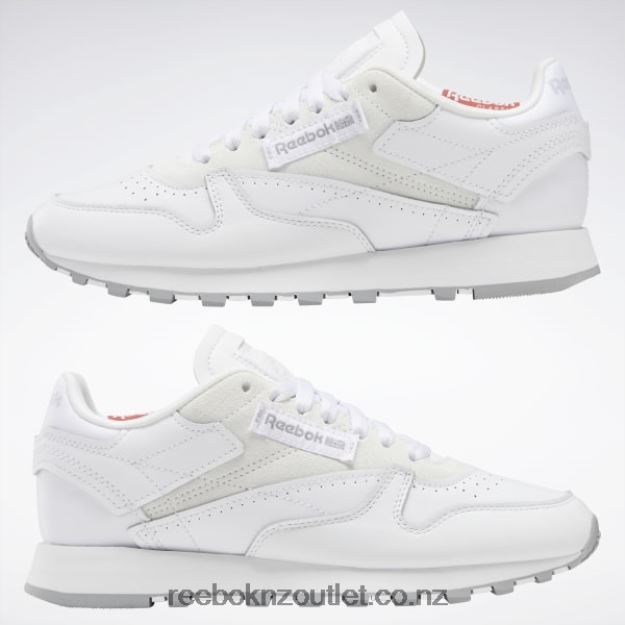 Ftwr White/Pure Grey 4/Rhodonite 2B4626192 Classic Leather Make It Yours Women\'s Shoes Reebok