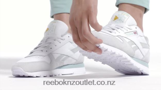 Ftwr White/Seaside Grey/Cold Grey 2B4626968 Classic Leather Women\'s Shoes Reebok