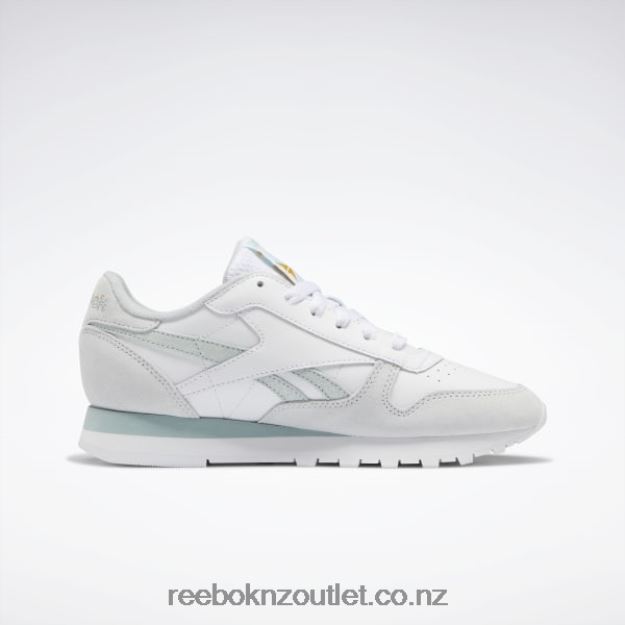 Ftwr White/Seaside Grey/Cold Grey 2B4626968 Classic Leather Women\'s Shoes Reebok