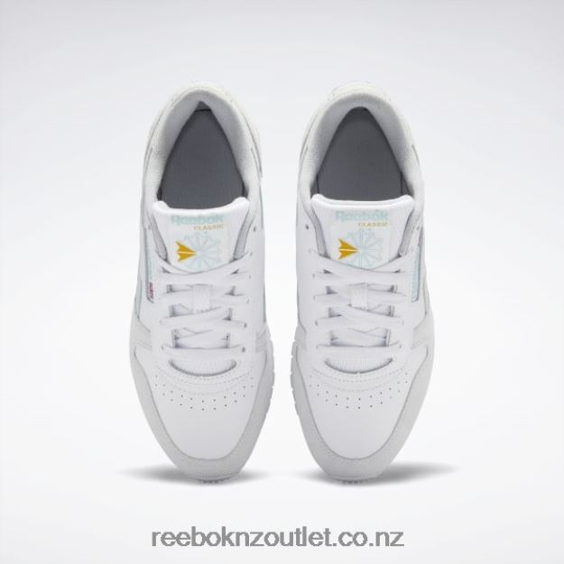 Ftwr White/Seaside Grey/Cold Grey 2B4626968 Classic Leather Women\'s Shoes Reebok