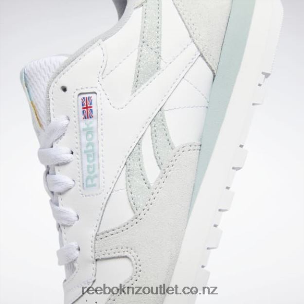 Ftwr White/Seaside Grey/Cold Grey 2B4626968 Classic Leather Women\'s Shoes Reebok