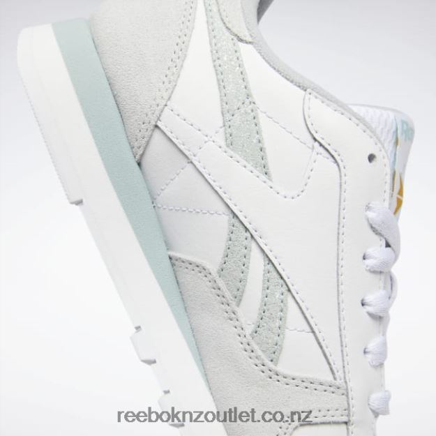 Ftwr White/Seaside Grey/Cold Grey 2B4626968 Classic Leather Women\'s Shoes Reebok