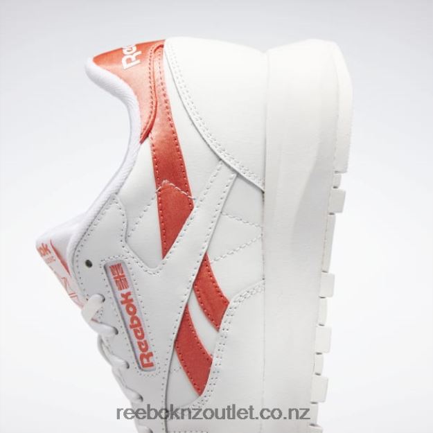 Ftwr White/Semi Orange Flare 2B4626290 Classic Leather SP Women\'s Shoes Reebok