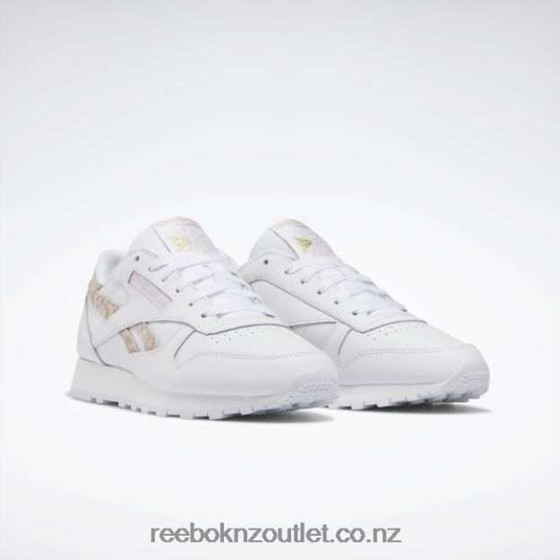 Ftwr White/Soft Ecru 2B4626724 Classic Leather Women\'s Shoes Reebok