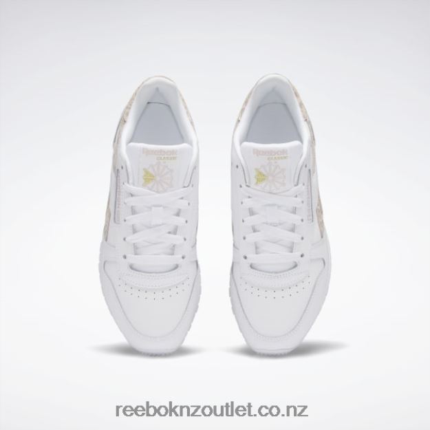 Ftwr White/Soft Ecru 2B4626724 Classic Leather Women\'s Shoes Reebok