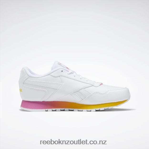 Ftwr White/True Pink/Always Yellow 2B4626826 Classic Harman Run Women\'s Shoes Reebok