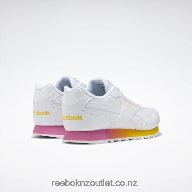 Ftwr White/True Pink/Always Yellow 2B4626826 Classic Harman Run Women\'s Shoes Reebok