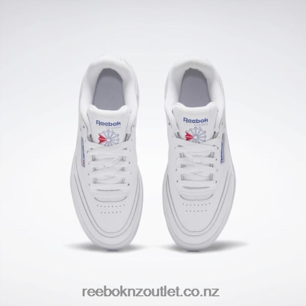Ftwr White/Vector Blue 2B462659 Club C Extra Women\'s Shoes Reebok