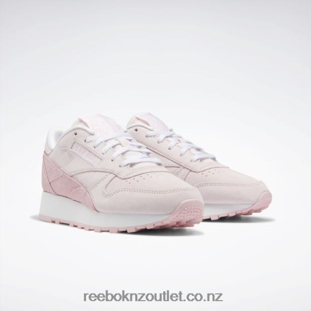 Porcelain Pink/Pink Glow/Ftwr White 2B4626205 Classic Leather Women\'s Shoes Reebok