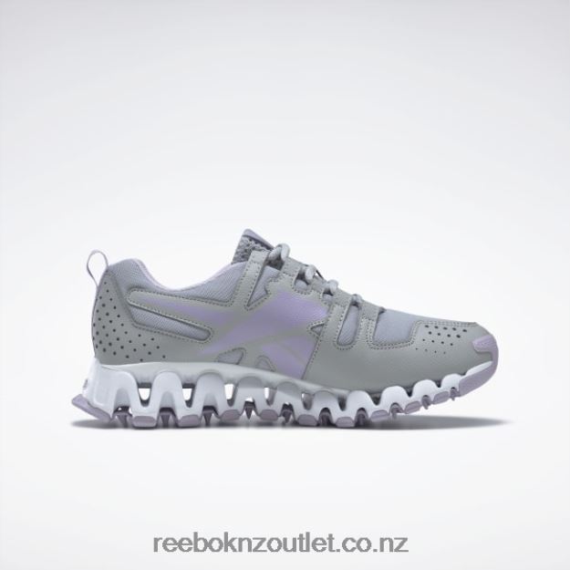 Pure Grey 3/Purple Oasis 2B4626278 ZigWild Trail 6 Women\'s Shoes Reebok