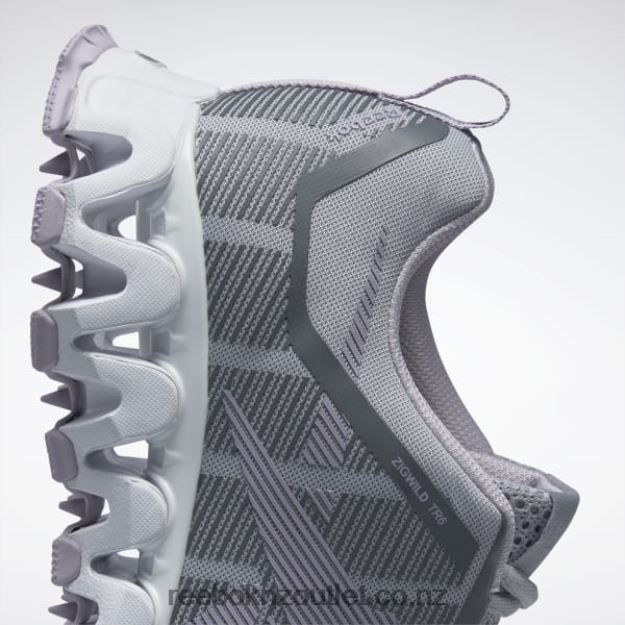 Pure Grey 3/Purple Oasis 2B4626278 ZigWild Trail 6 Women\'s Shoes Reebok