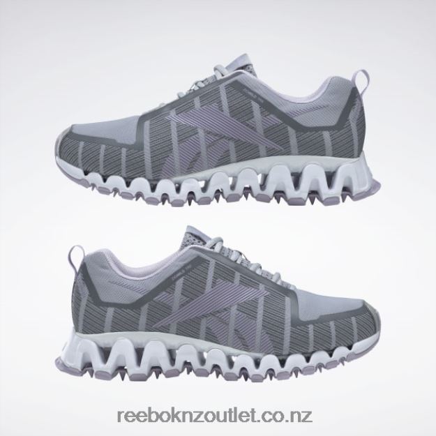 Pure Grey 3/Purple Oasis 2B4626278 ZigWild Trail 6 Women\'s Shoes Reebok