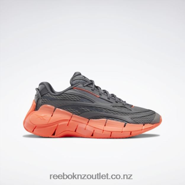 Pure Grey 6/Pure Grey 7/Orange Flare 2B4626219 Zig Kinetica 2.5 Shoes Reebok Women