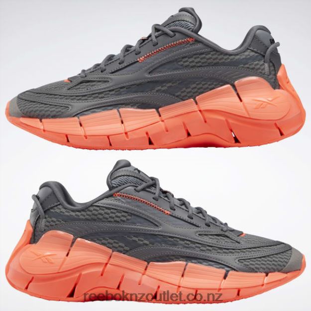 Pure Grey 6/Pure Grey 7/Orange Flare 2B4626219 Zig Kinetica 2.5 Shoes Reebok Women