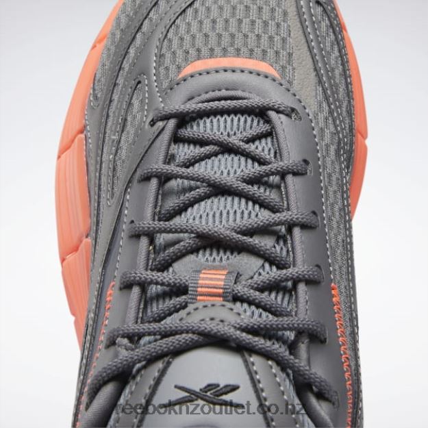 Pure Grey 6/Pure Grey 7/Orange Flare 2B4626219 Zig Kinetica 2.5 Shoes Reebok Women
