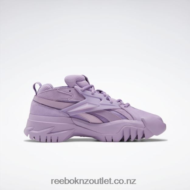 Puzzled Purple 2B4626421 Cardi B Club C V2 Women\'s Shoes Reebok