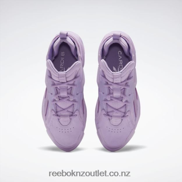 Puzzled Purple 2B4626421 Cardi B Club C V2 Women\'s Shoes Reebok