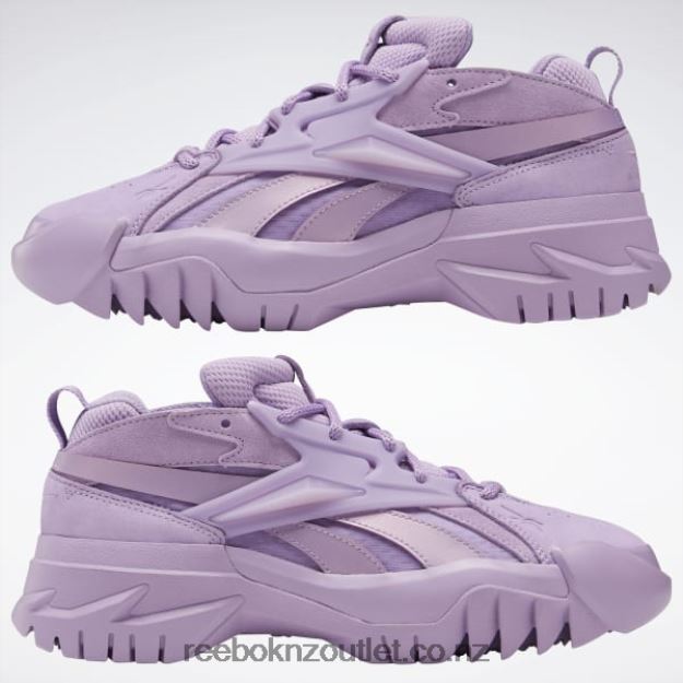 Puzzled Purple 2B4626421 Cardi B Club C V2 Women\'s Shoes Reebok