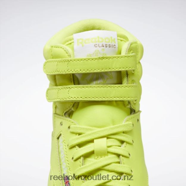 Solar Acid Yellow/Ftwr White 2B4626150 Freestyle Hi Women\'s Shoes Reebok