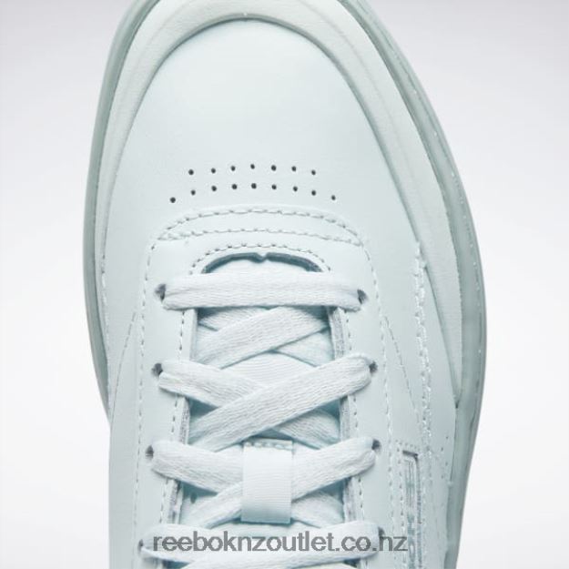 Whisper Blue/Seaside Grey 2B4626460 Club C Double Geo Women\'s Shoes Reebok